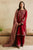 FULLY EMBROIDERED 3PC DHANAK DRESS WITH PRINTED DHANAK SHAWL-ZSJ5025