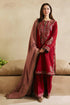 FULLY EMBROIDERED 3PC DHANAK DRESS WITH PRINTED DHANAK SHAWL-ZSJ5025