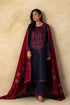 WOOL MAREENA 3PC EMBROIDERED DRESS EMBROIDERED SHAWL-EZ5030