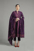 WOOL MARINA 3PC EMBROIDERED DRESS EMBROIDERED SHAWL-ZJS5009